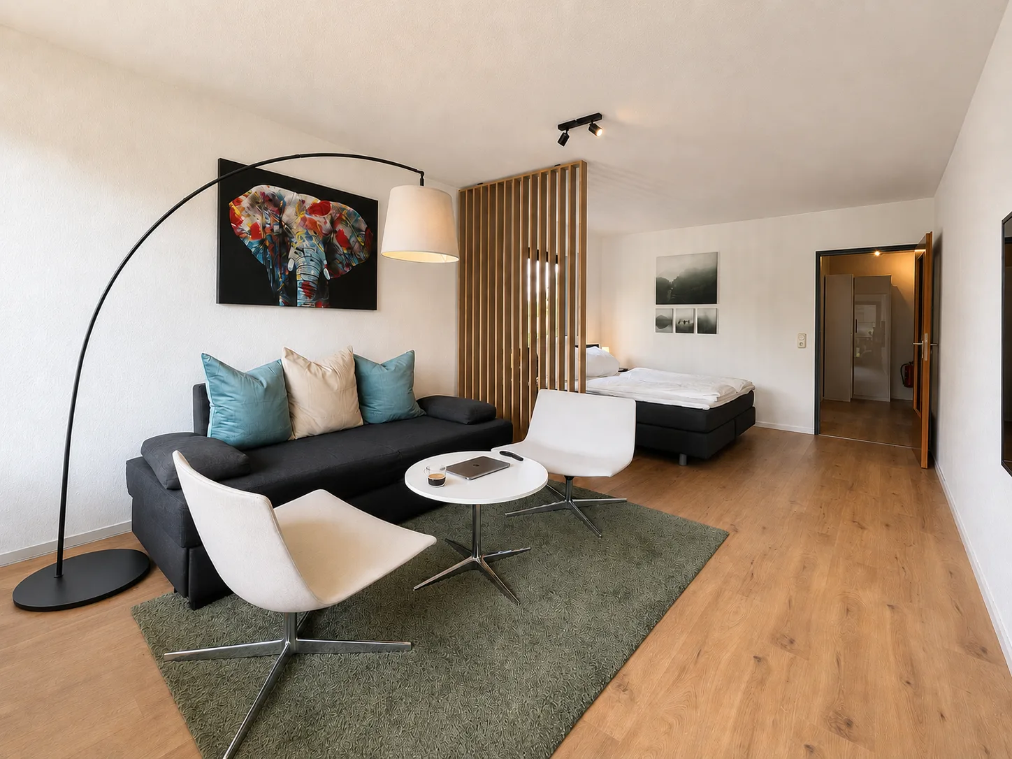 Wohnbereich der Ferienwohnung Chiemsee
