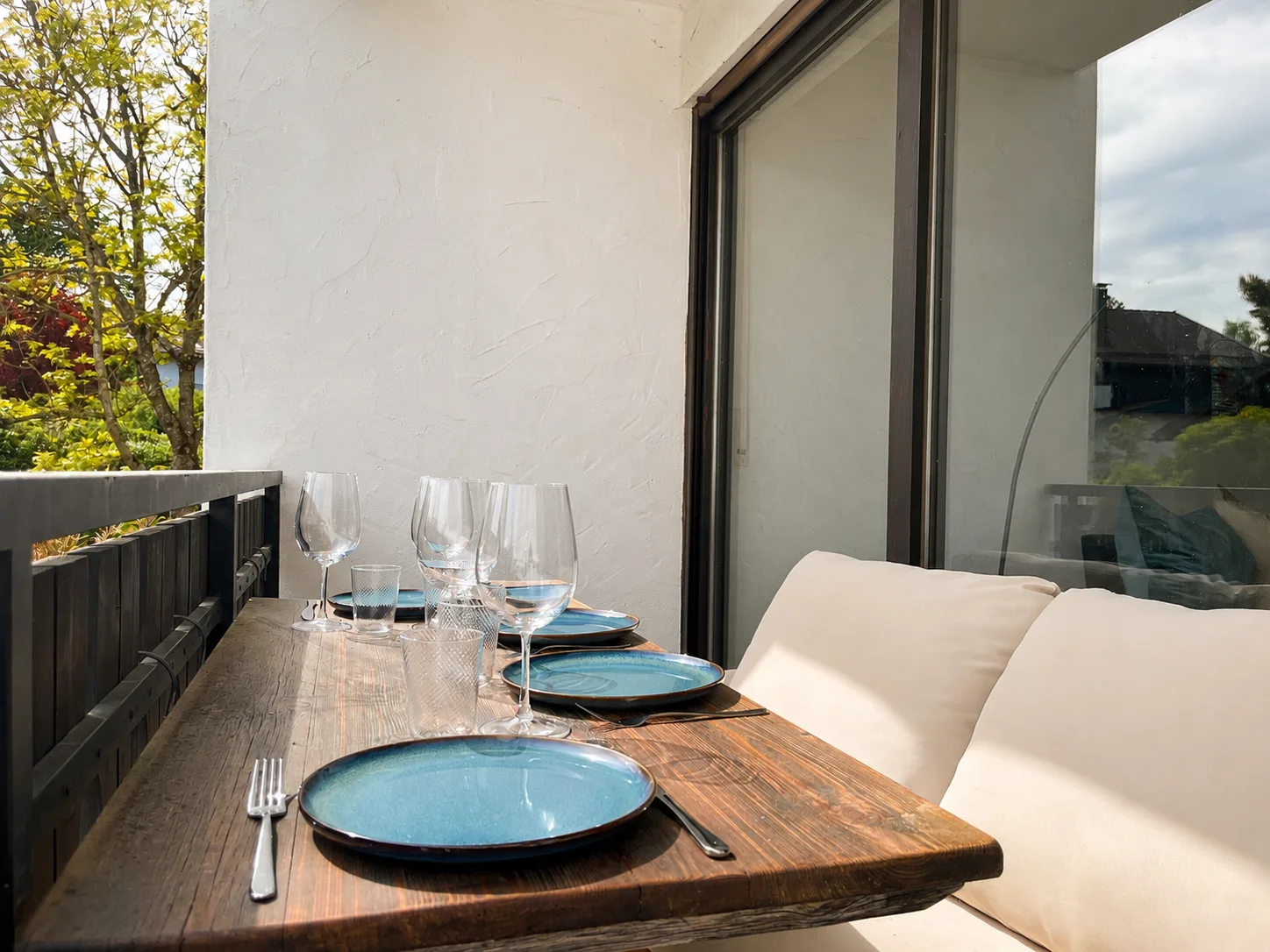 Balkon der Ferienwohnung in Seebruck